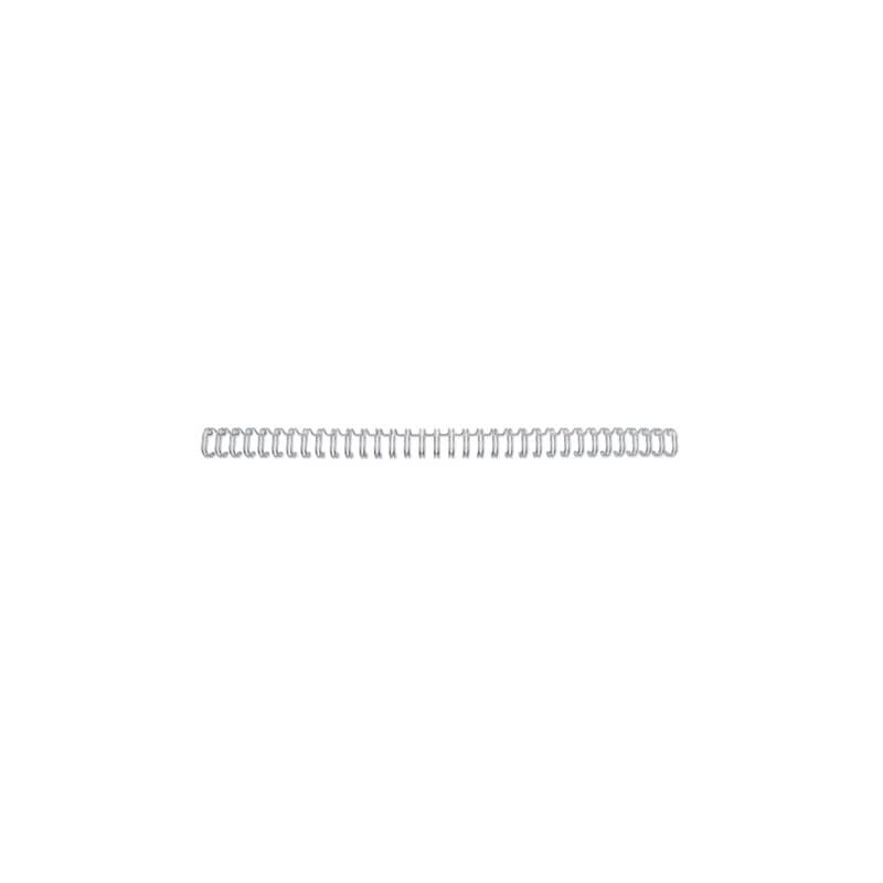 Spirali metalliche a 34 anelli GBC WireBind 6 mm A4 argento - fino a 55 fogli - conf. 100 pezzi - RG810497