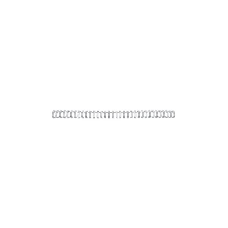 Spirali metalliche a 34 anelli GBC WireBind 9 mm A4 argento - fino a 85 fogli - conf. 100 pezzi - RG810697