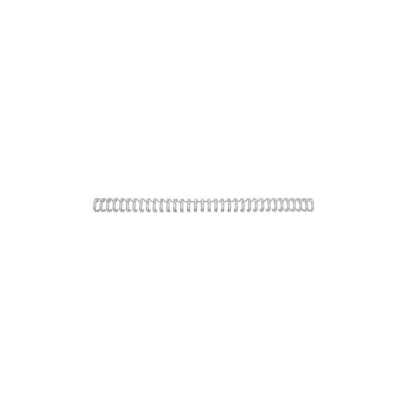 Spirali metalliche a 34 anelli GBC WireBind 11 mm A4 argento - fino a 100 fogli - conf. 100 pezzi - RG810797
