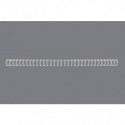 Spirali metalliche a 34 anelli GBC Wirebind 12 mm A4 bianco - fino a 115 fogli - conf. 100 pezzi - RG810870