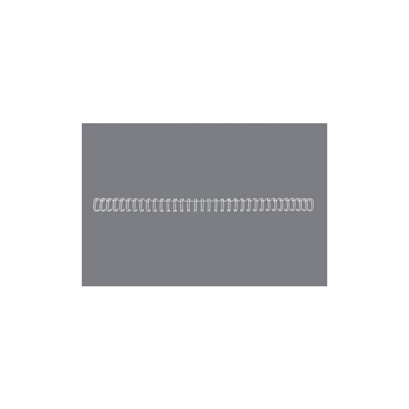 Spirali metalliche a 34 anelli GBC Wirebind 12 mm A4 bianco - fino a 115 fogli - conf. 100 pezzi - RG810870