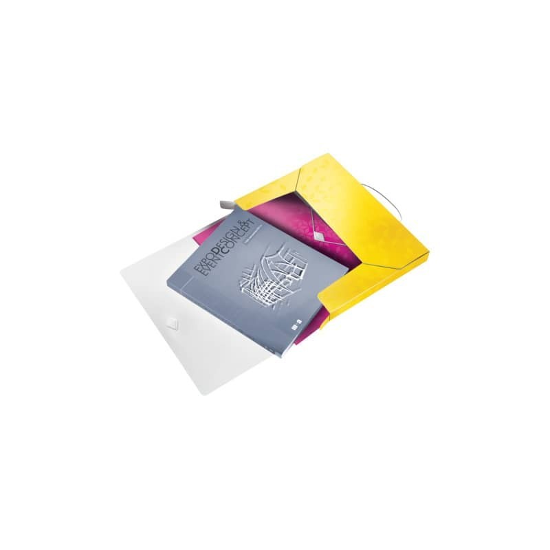 Cartella Progetti Leitz WOW dorso 3 cm - 250x30x330 mm - giallo 46290116
