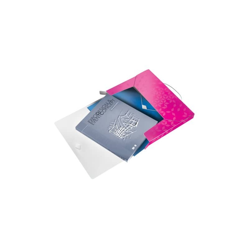 Cartella Progetti Leitz WOW dorso 3 cm - 250x30x330 mm - fucsia 46290123