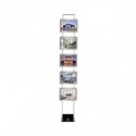 Struttura autoportante Tecnostyl Kit LEDMAG + trasformatore - 5 cornici specchiate A4 - FKIT5XA4H