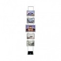 Struttura autoportante Tecnostyl Kit LEDMAG + trasformatore - 4 cornici A4 +1 A3 specchiate - FKIT4XA41XA3H