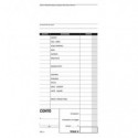 Conti ristoranti-pizzerie-trattorie - blocco di 100 copie data ufficio 21,5x10 cm - DU162100000