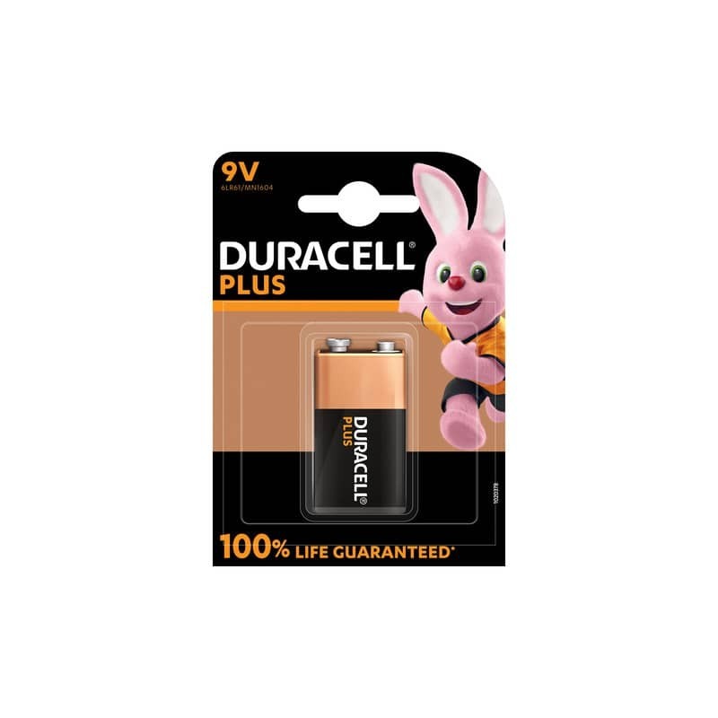 Batterie alcaline Duracell Plus100 Transistor 9V - MN1604 - blister da 1 - DU0503 (Conf.10)
