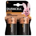 Batteria alcaline Duracell Plus100 Torcia D - MN1300 - blister da 2  - DU0401