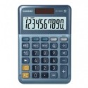 Calcolatrice da tavolo Casio MS-100EM-W-EP - blu - solare e batteria display 10 cifre