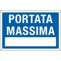 Cartello informativo 30x20 cm Cartelli Segnalatori "Portata Massima" 3101