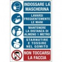 Cartello informativo 20x30 cm Cartelli Segnalatori "Prescrizioni per i lavoratori per prevenire il contagio" -