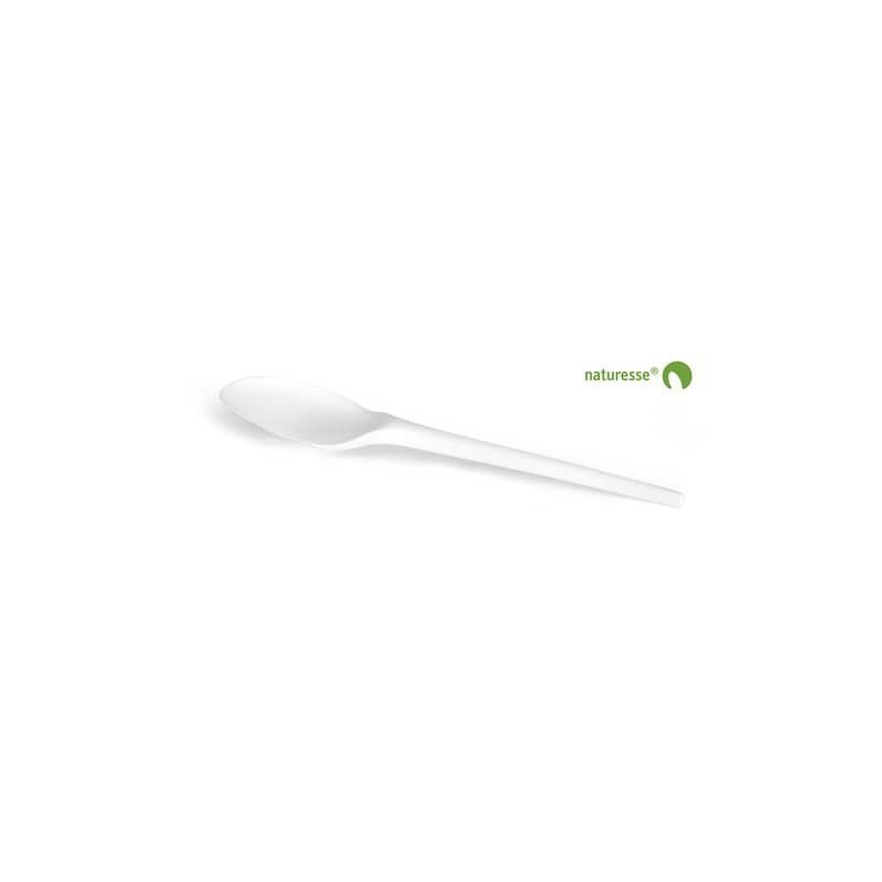 Posate in CPLA BIO bianco compostabile smart. Conf.50pz. Scatolificio del Garda cucchiaio - 14163