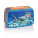 Astuccio 3 zip Favorit Animal World - 12 pastelli + 18 pennarelli - colori assortiti - 400194680 (Conf.12)