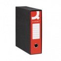 Registratore commerciale con custodia Q-Connect dorso 8 cm - 28,5x31,3 cm - rosso RQ-CON-U8RO (Conf.10)