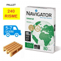 Bancale Carta per fotocopie A4 Navigator Universal 80 gr Risma da 500 fogli (Pallet 240 risme)