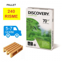Bancale Carta per fotocopie A4 Discovery 70 gr  Risma da 500 fogli (Pallet da 240 risme)