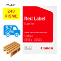 Carta per fotocopie A4 Red Label Presentation Canon 80 gr bianco risma da 500 fogli (Pallet 240 risme)