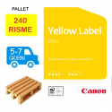 Carta per fotocopie A4 Yellow Label Print Canon 80 gr bianco risma da 500 fogli (Pallet 240 risme)