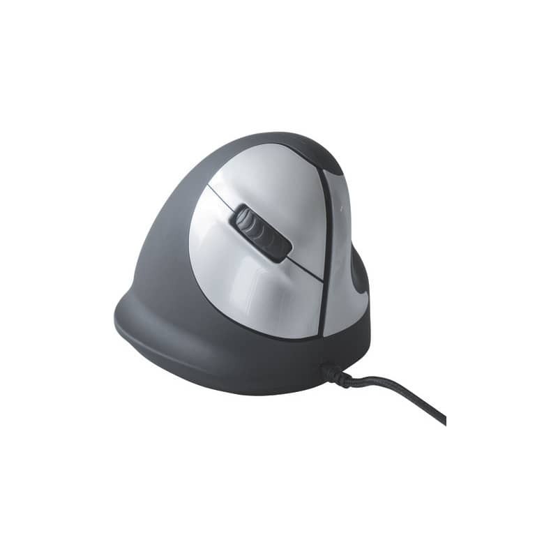 Mouse verticale per destrorsi R-GO Tools laser nero 165-195 mm con cavo RGOHE