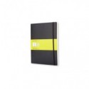 Taccuino a pagina bianca extra large 19x25 cm copertina morbida Moleskine nero - QP623