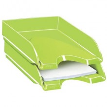 Vaschetta portacorrispondenza CepPro Gloss CEP in polistirolo impilabile verde anice 25,7x24,8x6,6 cm 1002000301