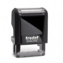 Printy 4910 Timbro di testo Trodat PERSONALIZZATO fino a 3 righe nero dim. max personalizzazione 26x9 mm - 11661