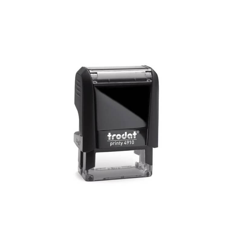 Printy 4910 Timbro di testo Trodat PERSONALIZZATO fino a 3 righe nero dim. max personalizzazione 26x9 mm - 11661