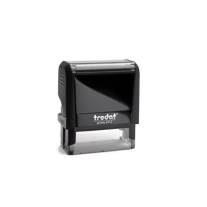 Printy 4912 Timbro di testo Trodat PERSONALIZZATO fino a 5 righe nero dim. max personalizzazione 47x18 mm - 11663