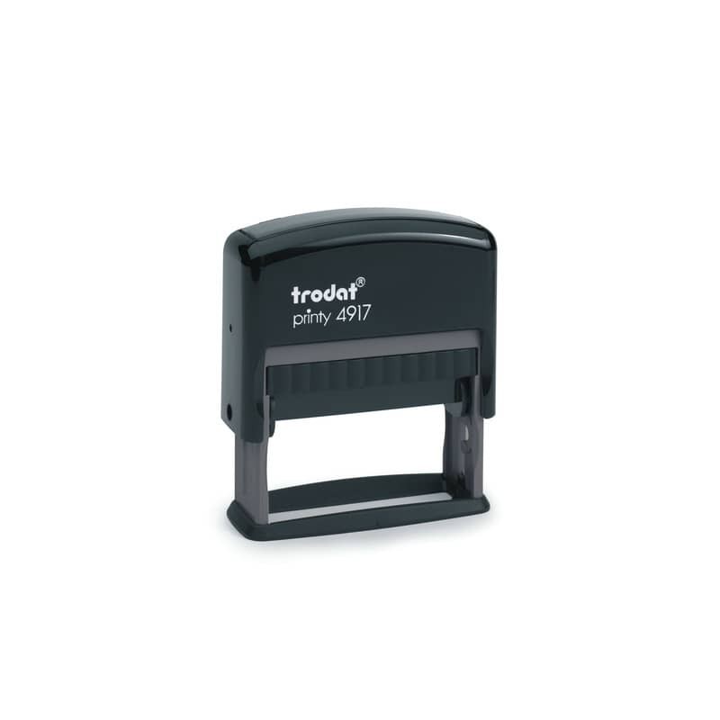 Printy 4917 Timbro di testo Trodat PERSONALIZZATO fino a 3 righe nero dim. max personalizzazione 50x10 mm - 68831