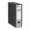 Registratore commerciale con custodia Q-Connect dorso 8 cm - 28,5x31,3 cm - grigio RQ-CON-U8GR (Conf.10)