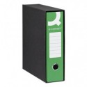 Registratore commerciale con custodia Q-Connect dorso 8 cm - 28,5x31,3 cm - verde scuro - RQ-CON-U8VE (Conf.10)