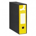 Registratore protocollo con custodia Q-Connect dorso 8 cm - 28,5x34,3 cm - giallo RQ-CON-P8GI (Conf.10)