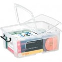 Contenitore con doppio coperchio in ppl 24 L Strata riciclabile impilabile trasparente - 2006730110