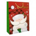 Shopper Natalizia Premium "Babbo Natale" Biembi 25,5x32,5x13,5 cm - conf. 6 pezzi BXS202P10C