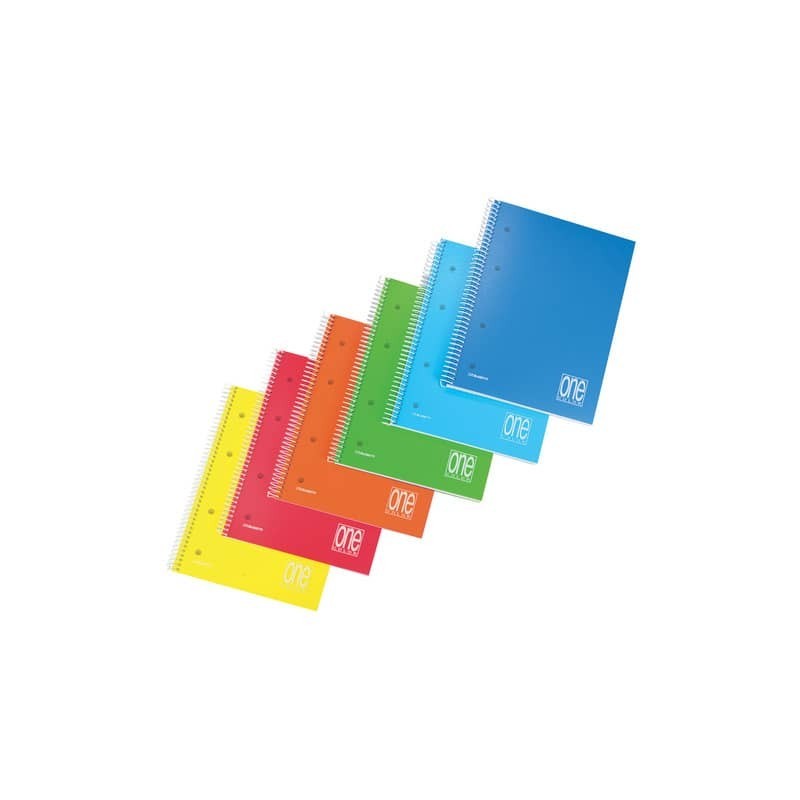 Quaderno spiralato Maxi One Color copertina in PPL - 80+1 ff - A5 quadretto 4M - 2937 (Conf.6)