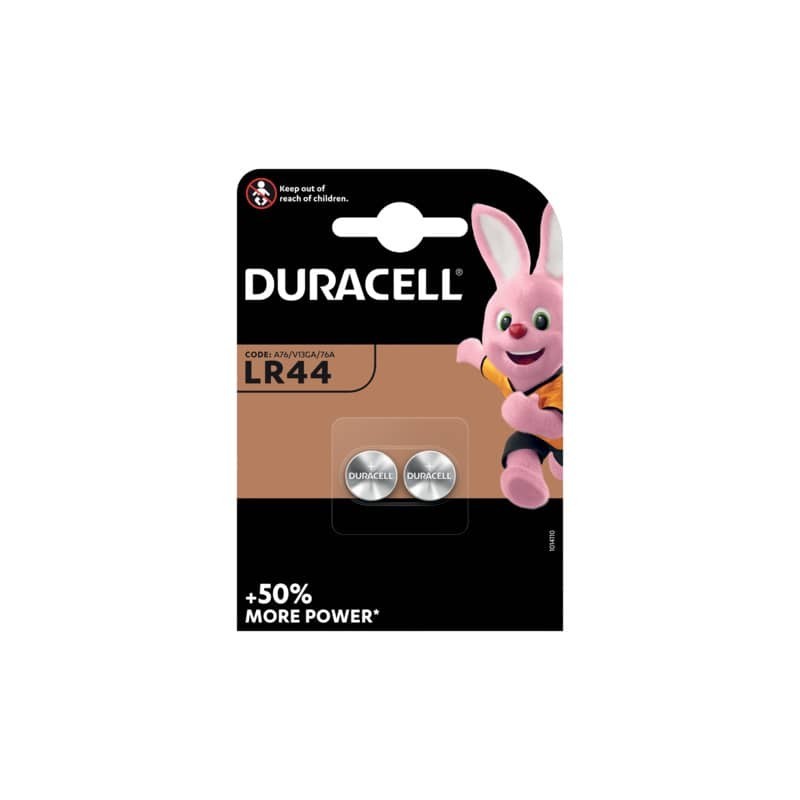 Batterie alcaline Duracell Electronics blister da 2 pile - LR44 - 1,5 V DU23