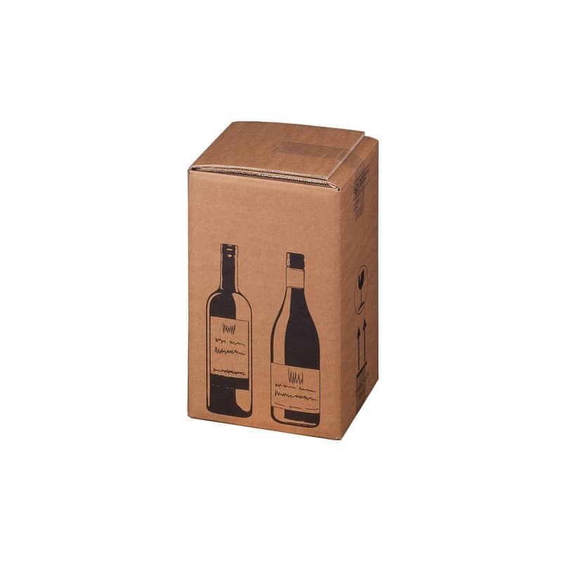 Scatole per bottiglie Wine Pack conf. 10 pz Bong quattro bottiglie 222103210