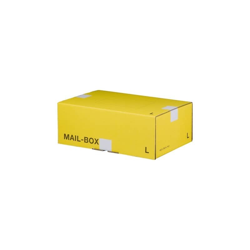 Scatole postali gialle 395x248x141 mm - conf. 20 pz Bong misura L 212151320