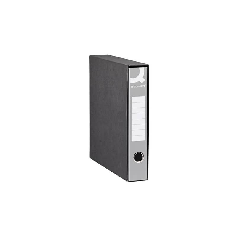 Registratore commerciale con custodia Q-Connect dorso 5 cm - 28,5x31,3 cm - grigio RQ-CON-U5GR (Conf.14)