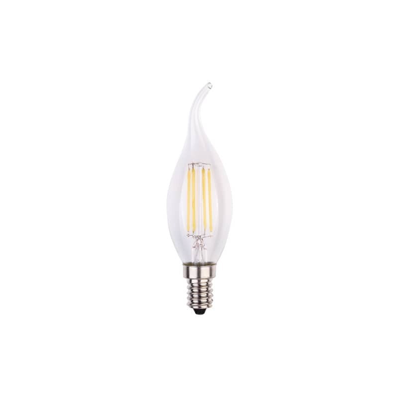 Lampadina LED a filamento fiamma 6W attacco E14 806 lumen luce calda MKC 3000K - 499048560