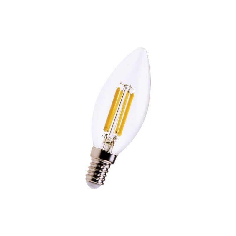 Lampadina LED a filamento candela 6W attacco E14 806 lumen luce calda MKC 3000K - 499048540