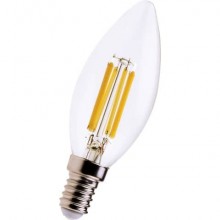 Lampadina LED a filamento candela 6W attacco E14 806 lumen luce naturale MKC 4000K - 499048541