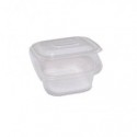 Contenitori in PP quadrati con coperchio incernierato Cuki Professional 120 mm x 120 mm x 55 mm - conf. 50 pz