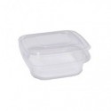 Contenitori in PP quadrati con coperchio incernierato Cuki Professional 185 mm x 185 mm x 52 mm - conf. 50 pezzi