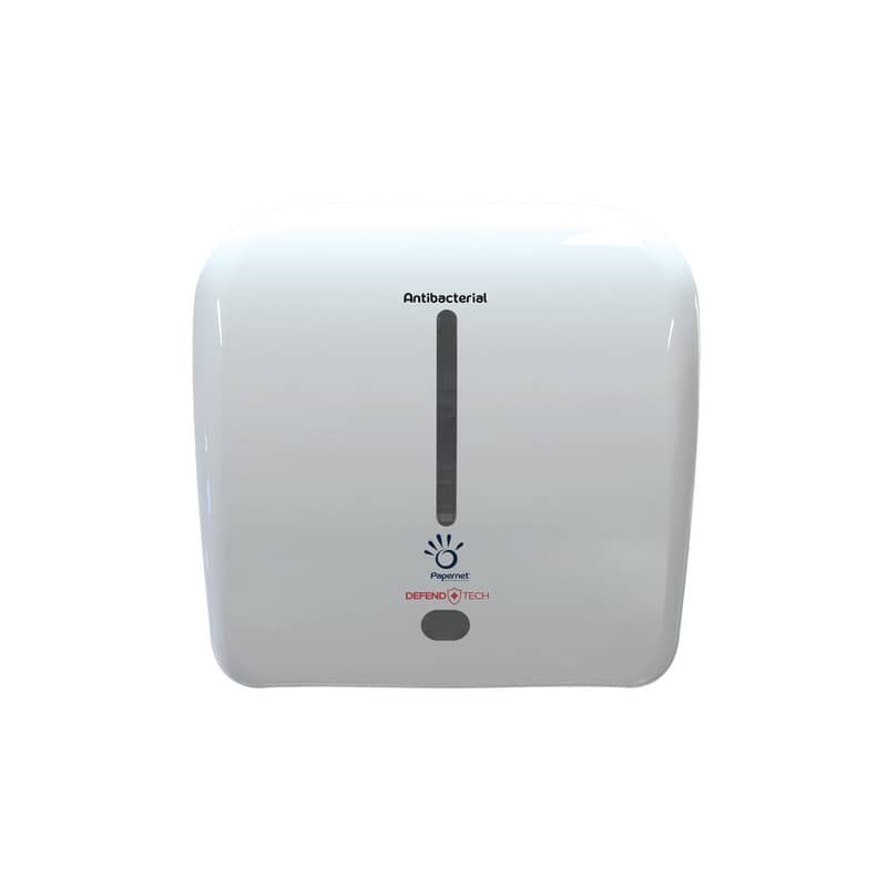 Dispenser autocut no touch Universus antibatterico con Defend Tech 33,3 x 32,1 x 22,6 cm Papernet Elettronico -