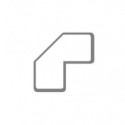 Sticker per pavimenti a L - 10x5 cm - Tarifold bianco conf. 10 pz  - B197202