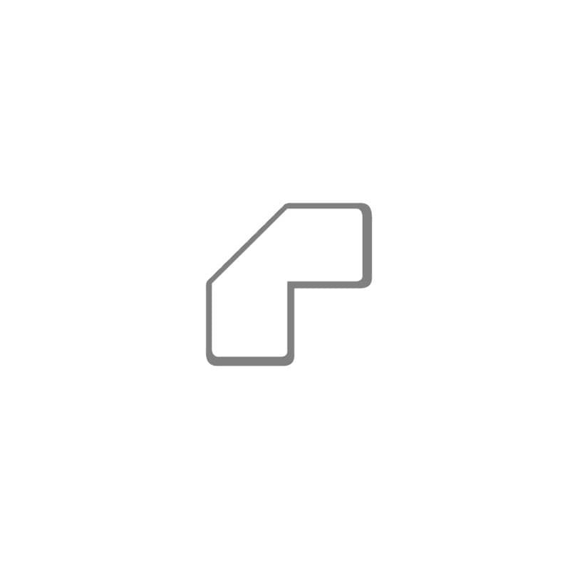 Sticker per pavimenti a L - 10x5 cm - Tarifold bianco conf. 10 pz  - B197202