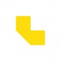 Sticker per pavimenti a L - 10x5 cm - Tarifold giallo conf. 10 pz  - B197204