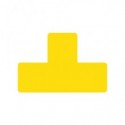 Sticker per pavimenti a T - 15x5 cm - Tarifold giallo conf. 10 pz - B197304