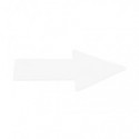 Sticker pavimenti a Freccia - 20x5 cm - Tarifold bianco conf. 10 pz  - B197402